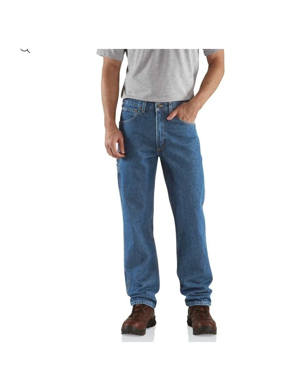 Carhartt Relaxed Fit Tapered Denim Carpenter Jeans Classic Size  42x30